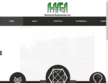 Tablet Screenshot of hammondengineeringinc.com
